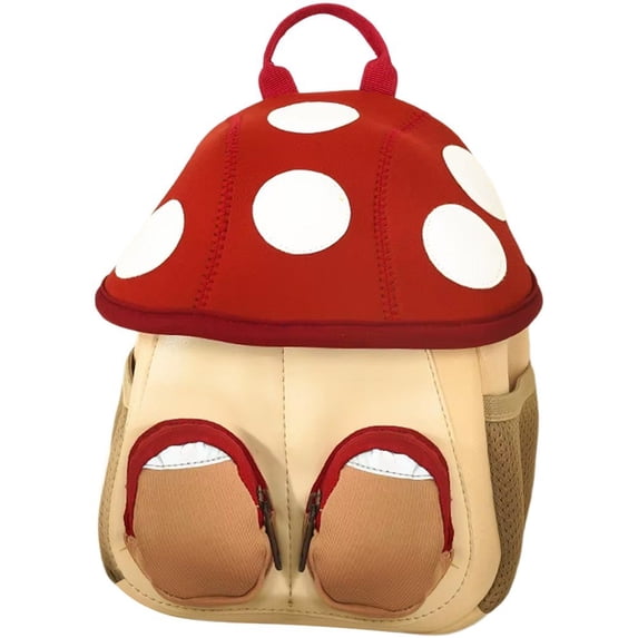 Jiibva Mushroom Shaped Casual Backpack, Lightweight Neoprene Small Daypack for Daily Use