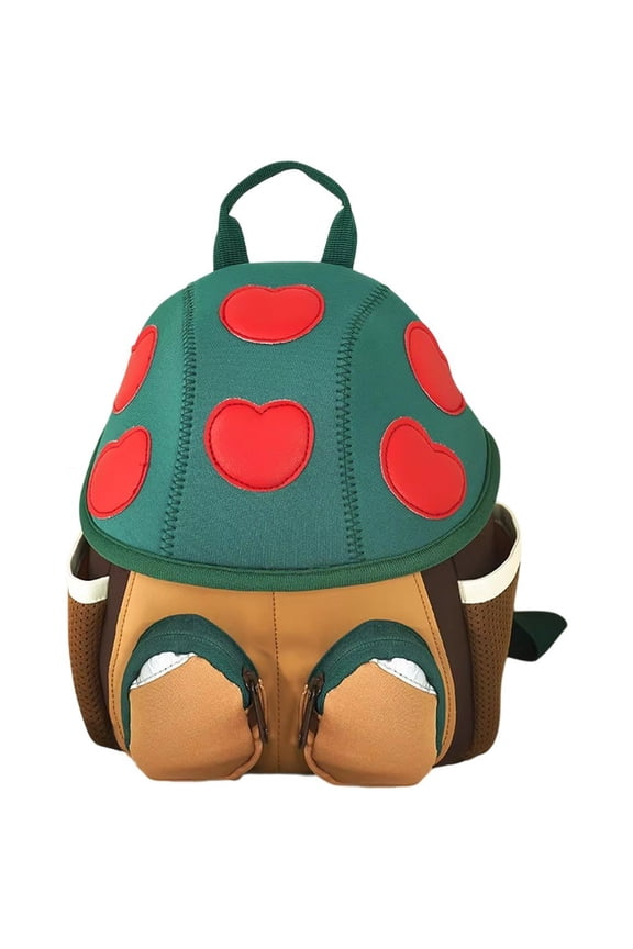 Mushroom Shaped Casual Backpack, Lightweight Neoprene Small Daypack for Daily Use