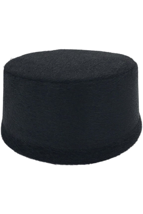 Muslim Hats for Men Winter Hard Shell Eid Prayer Caps Elegant Plush Beanet Fashion Prayer Headwear Muslim Prayer Cap