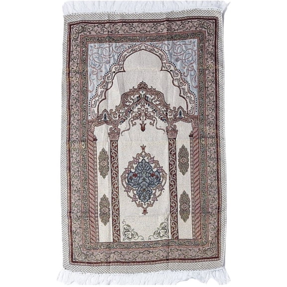 Jiibva Muslim Prayer Blanket, 110x70cm Portable Carpet, Soft Thick Muslim Prayer Rug, Islamic Gift Muslims Mats, Praying Rugs, Portable Prayer Mat for Men Women
