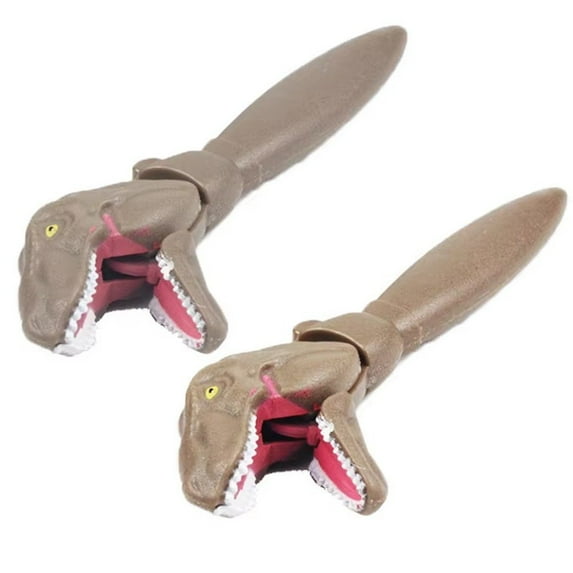 Jiibva Novelty Dinosaur Pen Set 2PCS Mini Ballpoint Pens Big Mouth Design Multi-Function Writing Tools