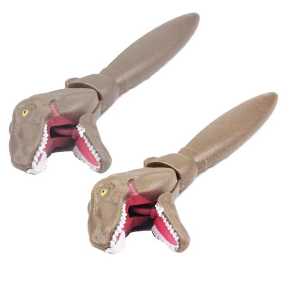 Jiibva Novelty Dinosaur Pen Set 2PCS Mini Ballpoint Pens Big Mouth Design Multi-Function Writing Tools