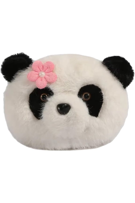 Panda Crossbody Bag Plush Single Shoulder Bag Backpack Cute Cartoon Animal Purse Bag Backpack