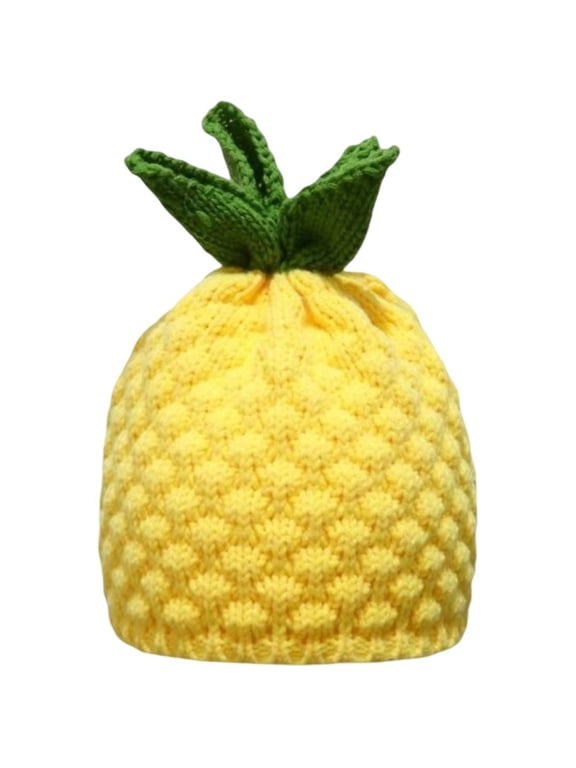 Pineapple Hat Cute Beanie Crochet Hat Women Fruits Knitted Winter Headgear Halloween Christmas Clothing Accessories