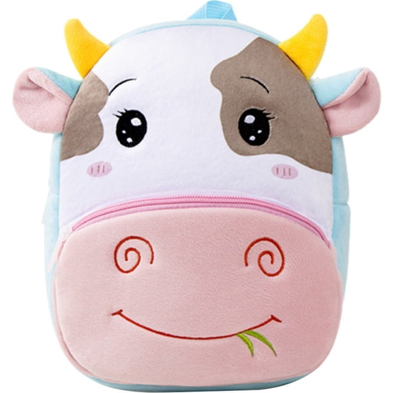 Jiibva Plush Animal Shaped Backpack, Cute Furry Mini Rucksack for Daily Use