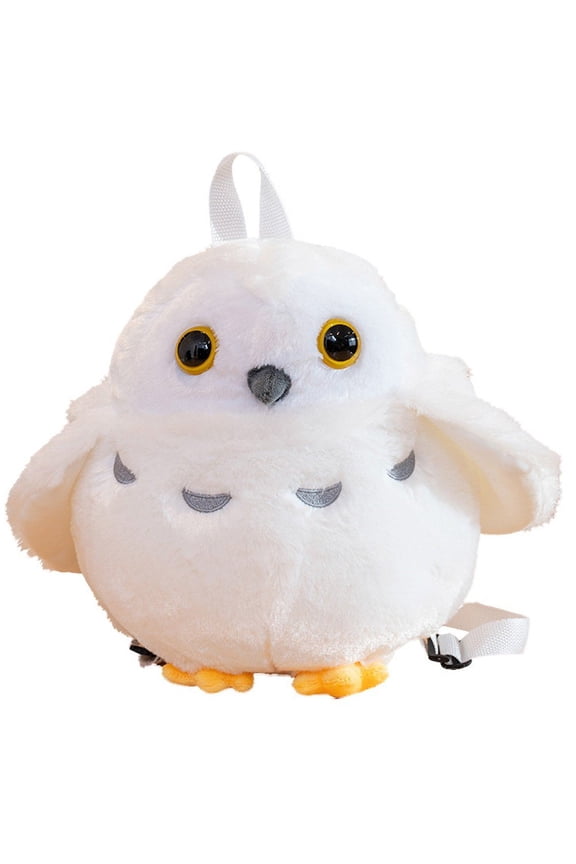 Plush Backpack, Cute Owl Backpack, Stuffed Animal Backpack, Plush Animal Backpack, Plush Bag, Cute Cartoon Backpack