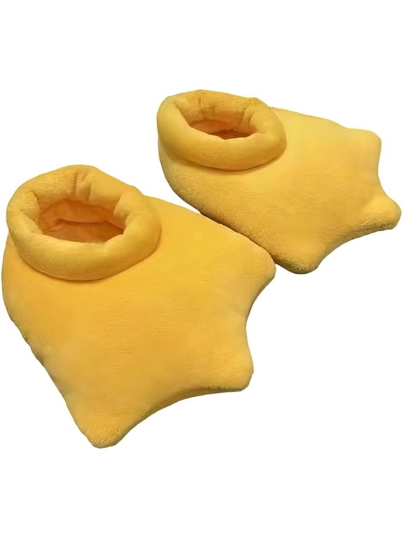 Plush Duck Feet Slippers, Unisex Soft Winter Warm Shoes Animal Paw Claw Shoes Indoor House Slippers