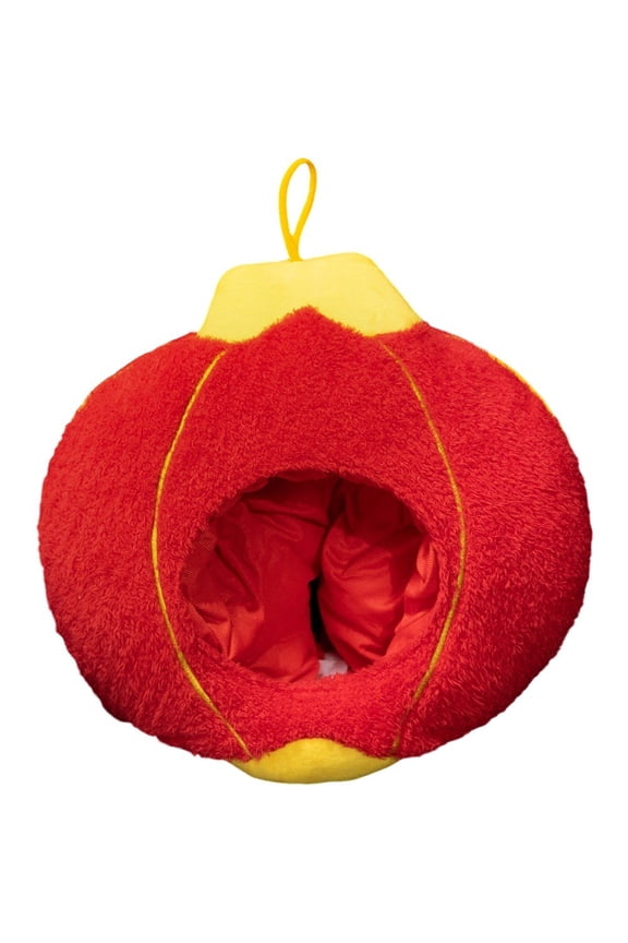 Plush Lantern Headpiece - Festive Plush Bonnet Soft Breathable Cap