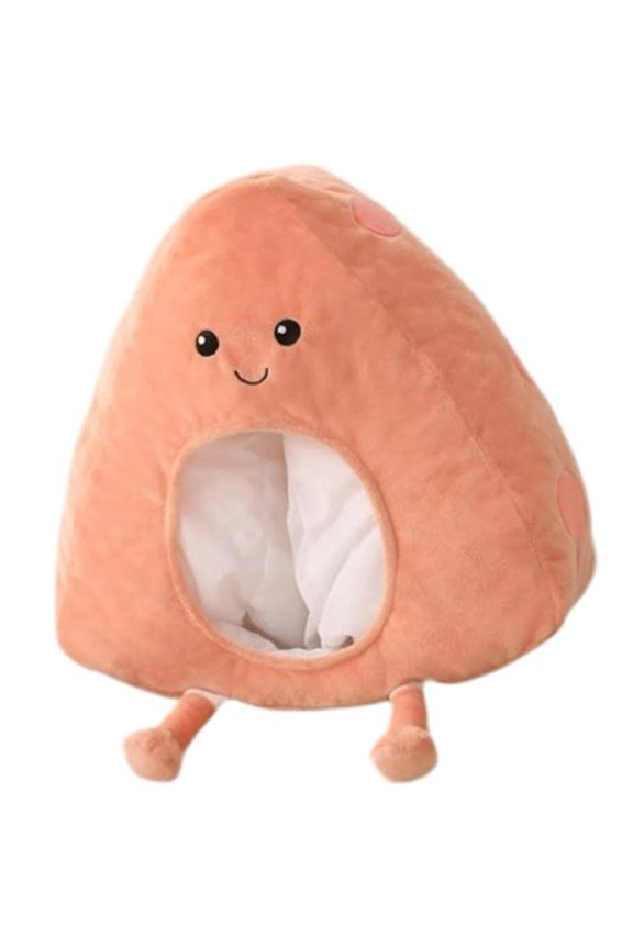 Plush Novelty Funny Cheese Hat Decorative Food Headwear For Birthday Festival Party