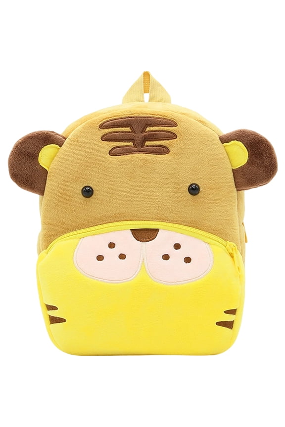 Plush Tiger Backpack 3D Cartoon Backpacks Cartoon Animal Bag Plush Toddler Backpack