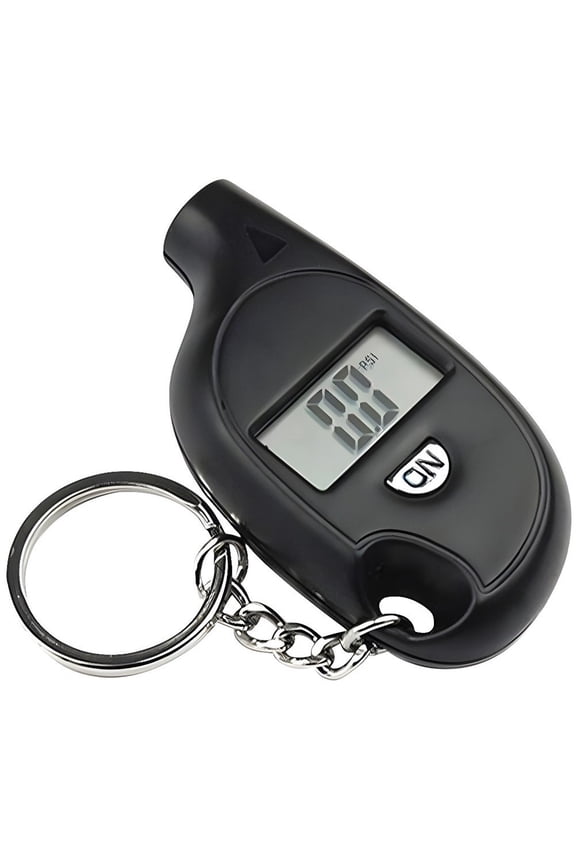 Portable Keychain Style Tire Gauge Digital Lcd Display Mini Diagnostic Tool Keychain High Precision Tire Gauge Keychain for Car