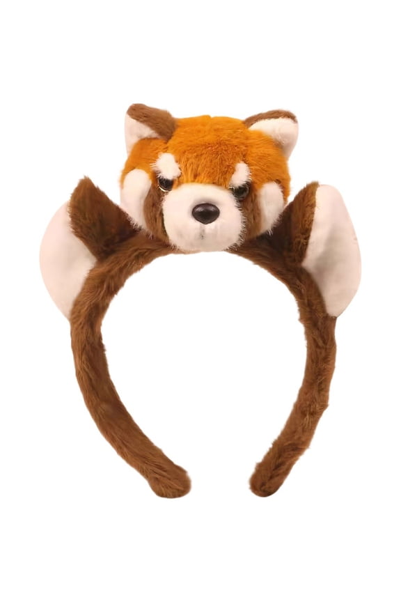 Red Panda Hairband Lovely Animal Headband Red Panda Cosplay Headband Halloween Fancy Dress Outfit for Adults Kids