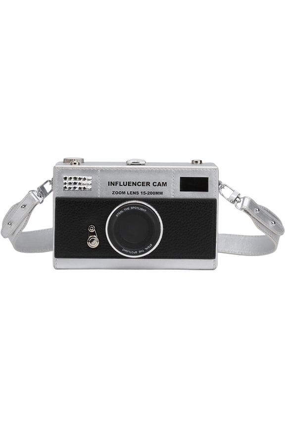 Retro Camera Crossbody Bag Camera Shoulder Bag Fashion Square Box Pu Leather Shoulder Handbag Casual Purse for Women