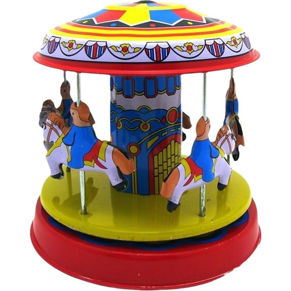 Jiibva Vintage Wind-Up Tin Robot - Mechanical Shelf Display Decoration