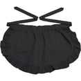 thumbnail image 1 of Jiibva Ruffled Maid Apron Black Waitress Apron Adjustable Half Apron Maid Costume Accessory for Restaurant Hotel Coffee Shop, 1 of 7