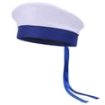 thumbnail image 1 of Jiibva Sailor Hat Yacht Captain Hat Sailor Costume Accessory Men Navy Marine Hat Adjustable Boat Navy Hat For Adult Men, 1 of 7