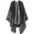 thumbnail image 1 of Jiibva Shawl Wraps for Women, Elegant Knitted Cape Open Front Poncho Scarf Blanket Cardigan Coat for Spring Autumn Winter, 1 of 7