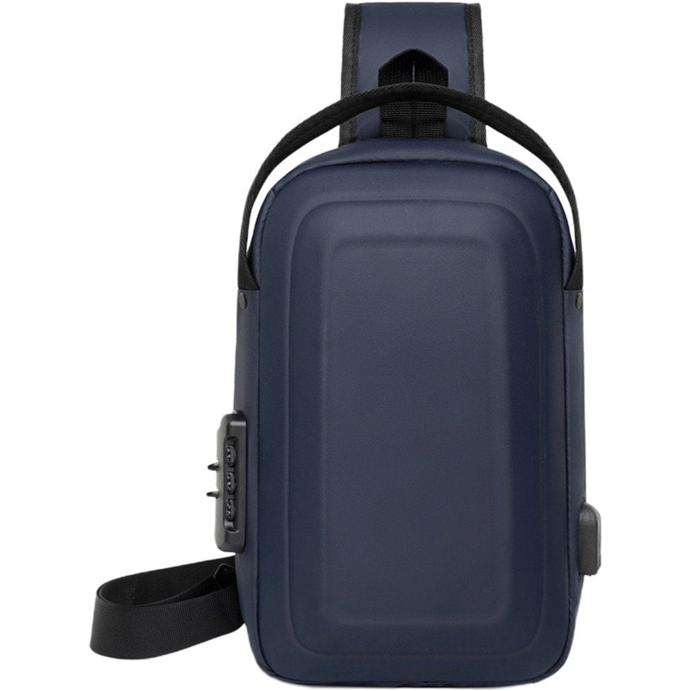 Jiibva Small Sling Bag Fashion Men Chest Bags Waterproof Casual Crossbody Bag Shoulder Bag Daily Handbags for Hiking Cycling