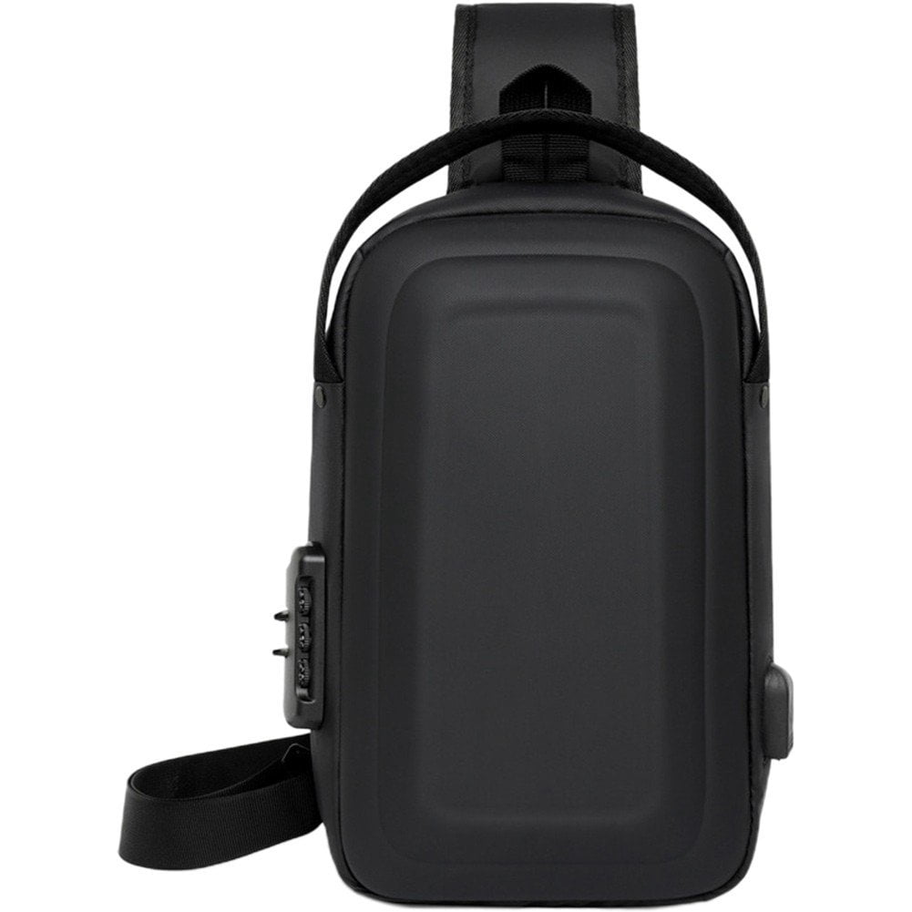 Jiibva Small Sling Bag Fashion Men Chest Bags Waterproof Casual Crossbody Bag Shoulder Bag Daily Handbags for Hiking Cycling