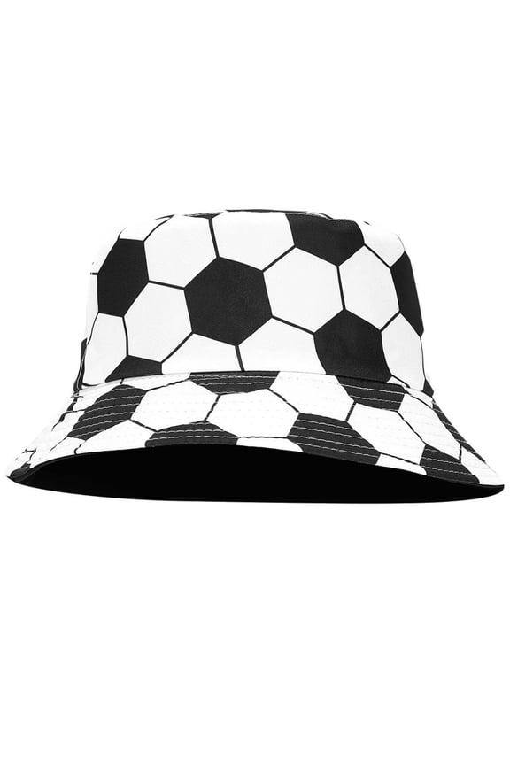 Soccer Printing Bucket Hat Baseball Pattern Fisherman Hats Foldable Fishmen Cap Summer Sun Hats Beach Hat For Travel, Daily Use