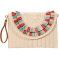 thumbnail image 1 of Jiibva Straw Clutch for Women Hand-woven Straw Crossbody Bag Summer Beach Envelope Purse Wallet Bohemia Shoulder Bag Handbags, 1 of 7