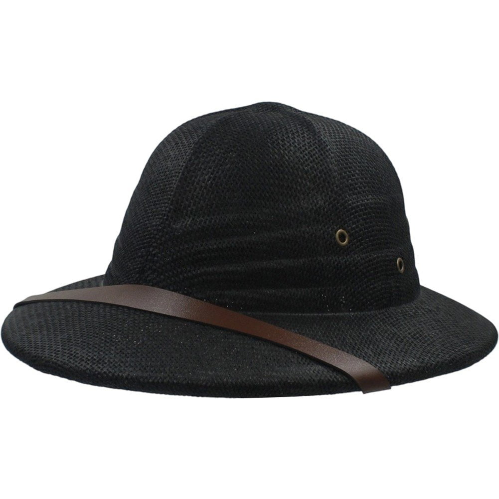 Jiibva Straw Helmet Pith Sun Hat For Men Women Pith Hat Summer Hat Vietnam Hat Jungle Cap