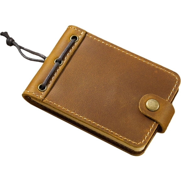 Jiibva Travel Pocket Notepad Tiny Leather Notebook Portable Steno Book Cute Diary Journal for Office Writing Plan Memo