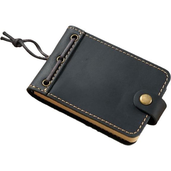 Jiibva Travel Pocket Notepad Tiny Leather Notebook Portable Steno Book Cute Diary Journal for Office Writing Plan Memo