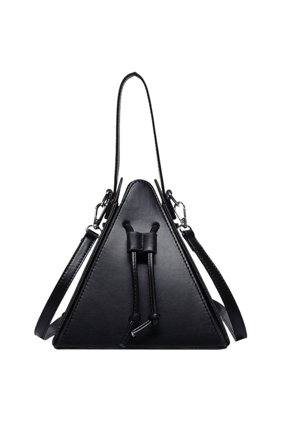 Triangle Crossbody Bag Leather Shoulder Bag Fashion Women Handbag Evening Bag for Shopping Work Travel Casual Daily