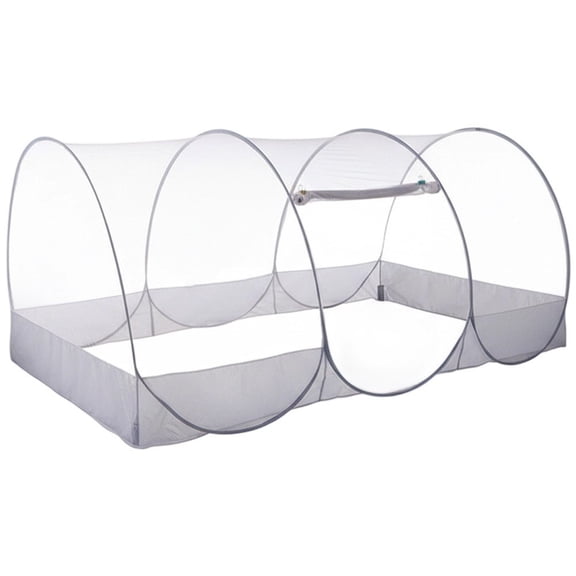 Jiibva Ultra Light Pop Up Mosquito Net with Repellent Fabric Edge Fine Mesh Tent for Home Dorm Travel 90x190x90cm