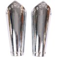 thumbnail image 1 of Jiibva Unisex Medieval Viking Gauntlet Arm Bracers PU Leather Mirror Silver 25cm, 1 of 7