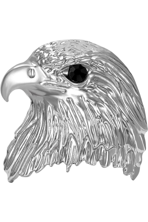 Vintage Eagle Brooch Pin Retro Animal Brooch Badge Metal Eagle Head Lapel Pins for Clothing Hat Decoration Accessories