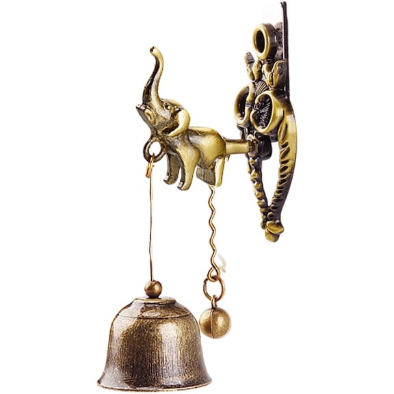 Jiibva Vintage Home Decorative Bell, Dinner Bell, Shopkeepers Bell Office Store Door Knocker Strong Adhesive Magnetic for Garden Porch
