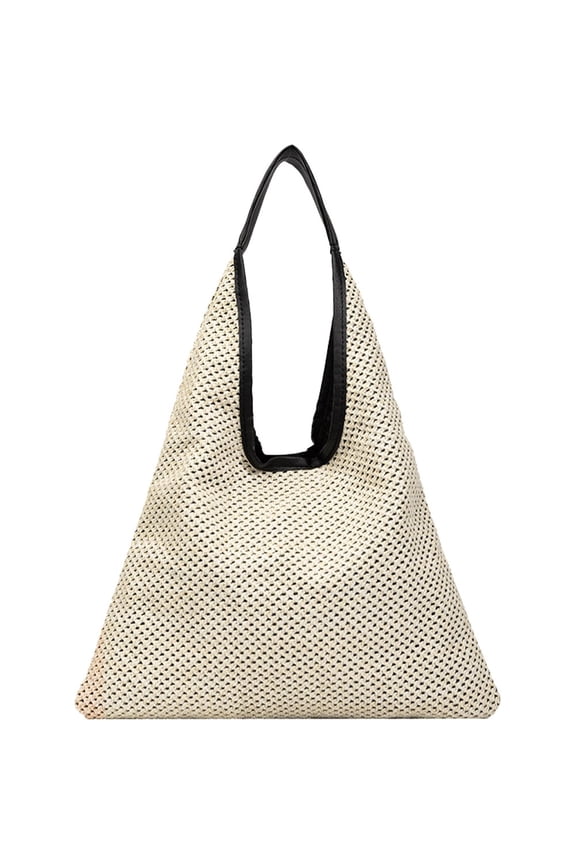 Weave Shoulder Bag for Women Crossbody Bag Straw Shoulder Bag Bucket Handbags for Beach Holiday Shoulder Bags