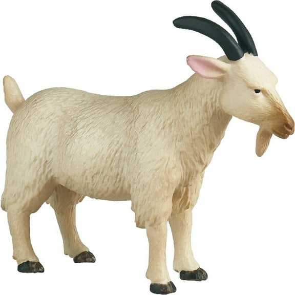 Jiibva White Goat Figures Realistic Animal Figures Goat Model Party Favors Gift