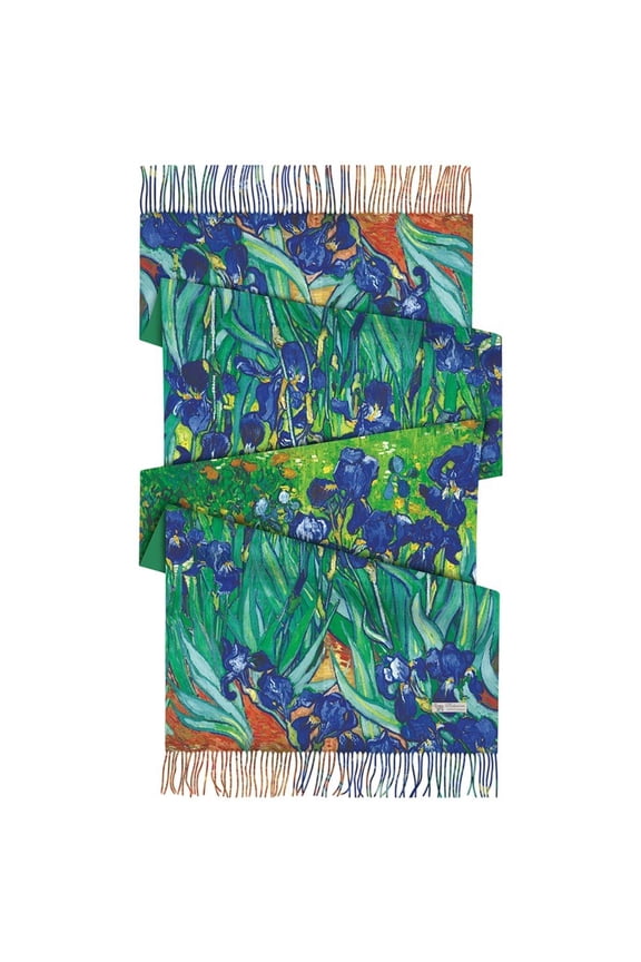 Jiibva Winter Art Print Scarf Oil Painting Series Pashmina Shawl Wrap Fashion Shawl Famous Masterpiece Wearable Unisex Scarf