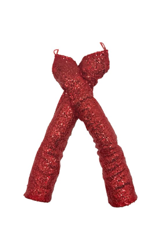 Women Finger Loop Gloves Shiny Sequins Gloves Long Fingerless Gloves for Retro Performance Concert Pole Dance