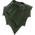 thumbnail image 1 of Jiibva Women Medieval Renaissance Leaf Shawl Vintage Elf Druid Shoulder Cape Green, 1 of 7