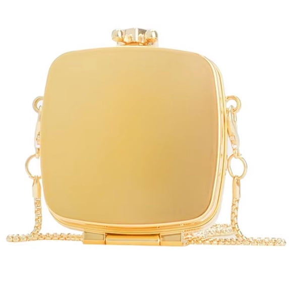 Jiibva Women Mini Crossbody Bag Funky Unique Handbag Fashion Evening Bag Designer Chain Crossbody Shoulder Bag for Wedding Party