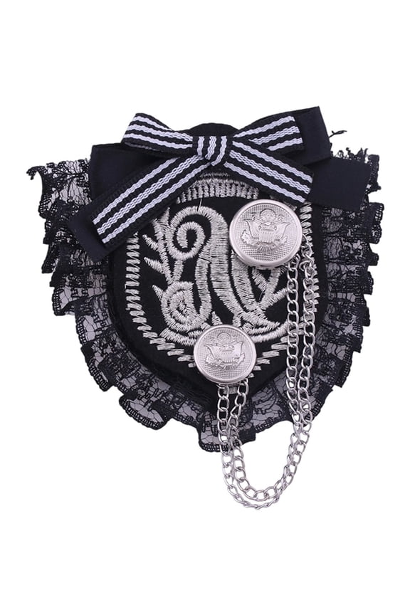 Women Shirt Bow Tie Brooch Retro Brooch Pin Blazer Badges Preppy Style Brooch Korean Style Brooches Badge For Woman