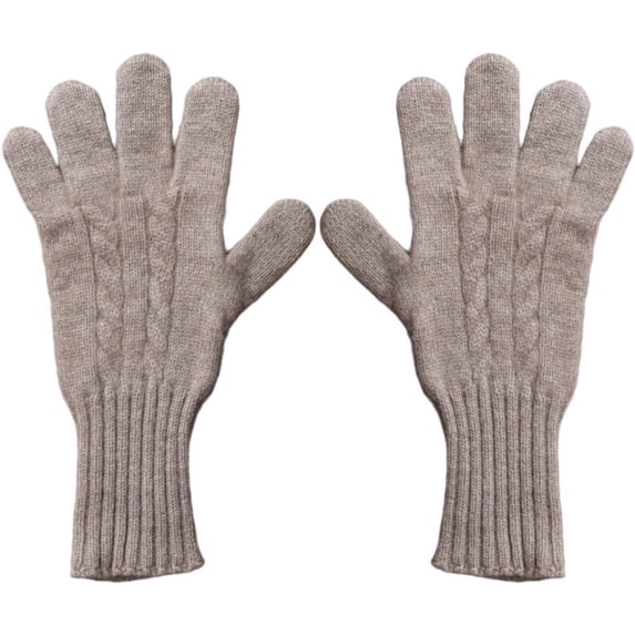Jiibva Wool Knit Gloves Women Touchscreen Warm Gloves with Long Wrist Cuffs Windproof Cold Weather Gear