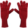 thumbnail image 1 of Jiibva Wool Knit Gloves Women Touchscreen Warm Gloves with Long Wrist Cuffs Windproof Cold Weather Gear, 1 of 7