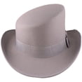thumbnail image 1 of Jiibva Wool Top Hat Unisex Asymmetric Top Hat Victorian Magician Hat Gentlemen Hat Jazz Cap, 1 of 7