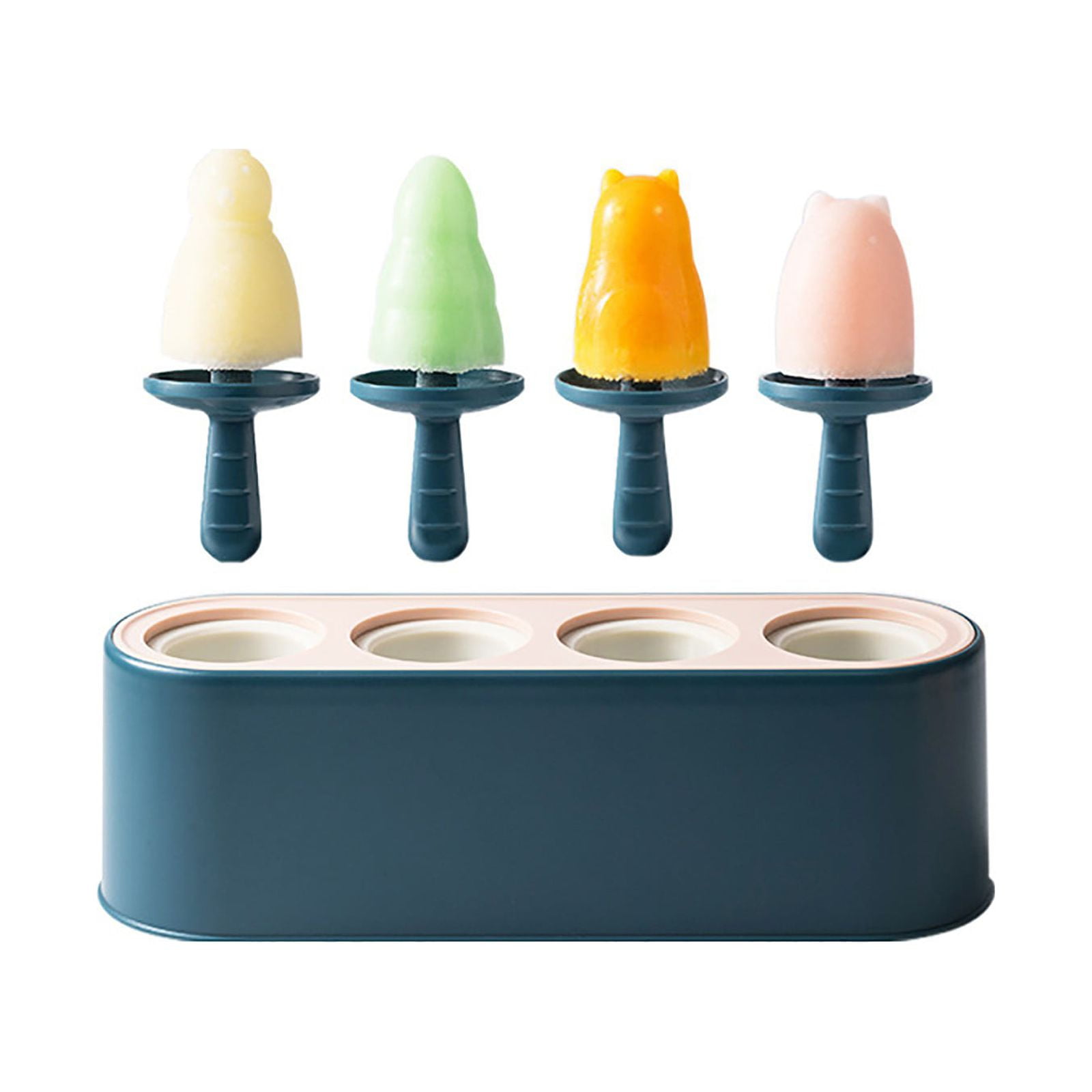 Jiiey Ice Cube Mold,Kitchen Ice Grid,Popsicle Mold Set 4 Pieces ...