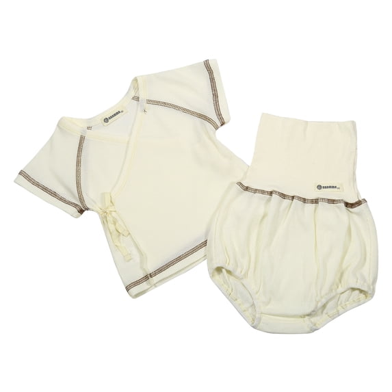 Jiilone Baby Toddler Boys Outfit Sets Girls Summer Outfits Soft Knit Short Sleeve Top With High Waist Shorts Sets Tie Casual Home Wear