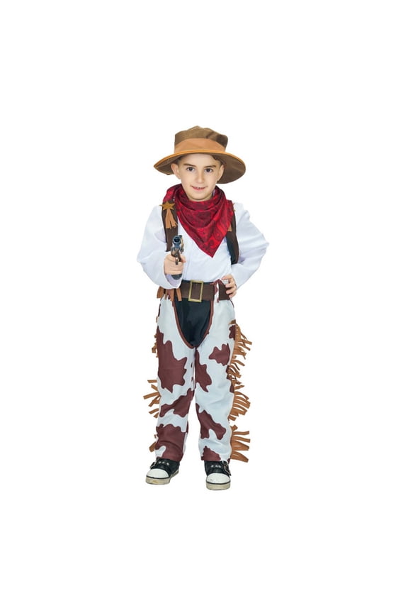 Toddler Boys Outfit Sets Western Cowboy Style Cowboy Stage Performance Halloween Party Play Dress Up With Vests Pants Scarf Hats Accessories