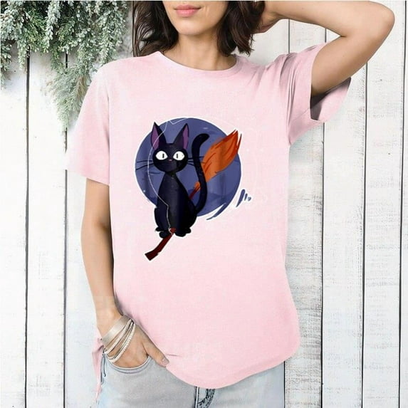 Jiji Cat Kikis Delivery Service Cute Anime Ghibli Fan Unisex T-Shirt