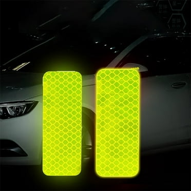 JikouIivo Car Arrow Reflective Stickers,Night Visibility Safety Reflective Sticker, Waterproof Auto Reflector Tape for Bumper Clothing Trailers Motorcycle Helmet, Car Accessories