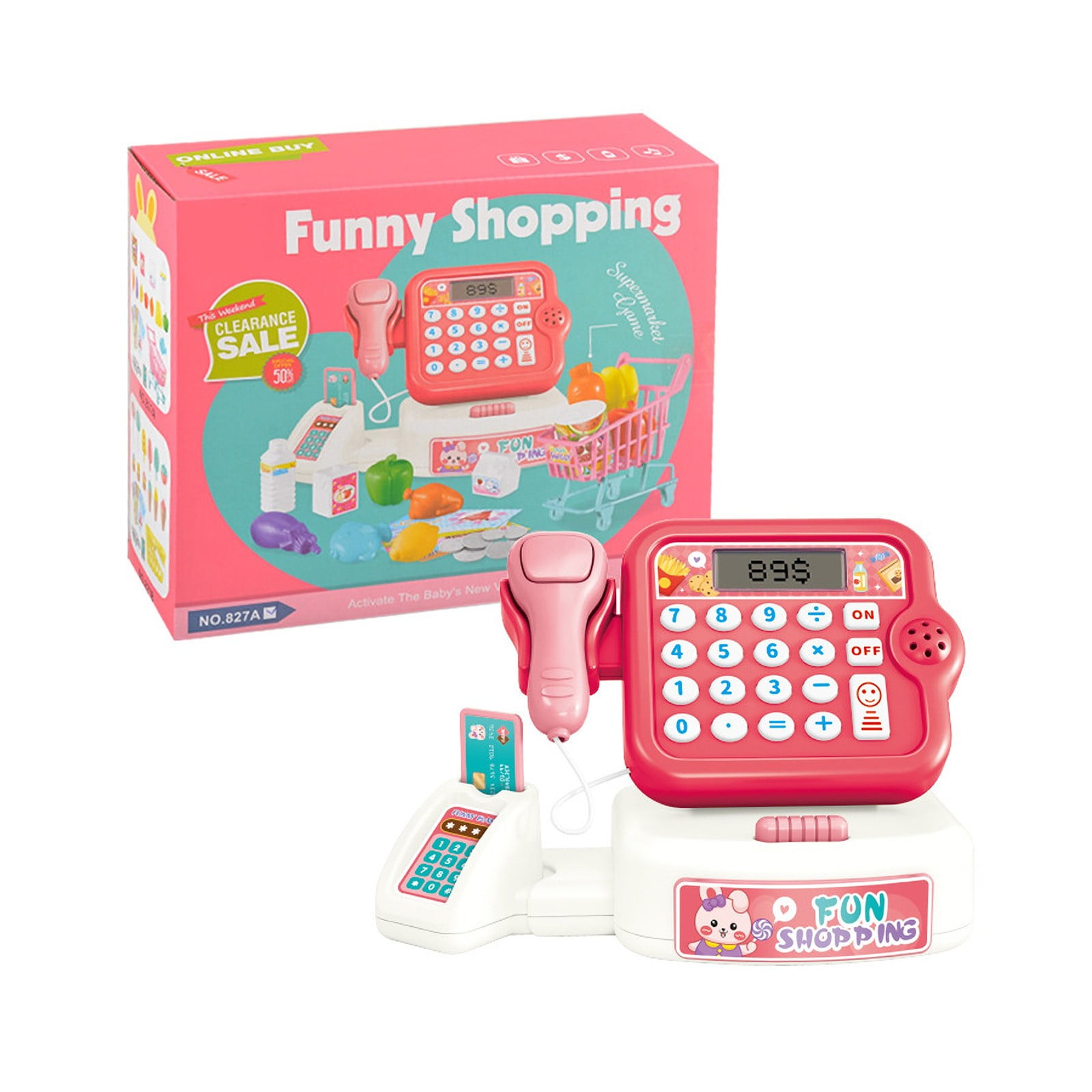 JikoIiving Children'S Multifunctional Supermarket Cash Register