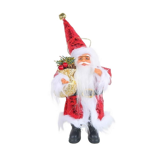 JikouIivo Christmas Santa Claus Dolls Standing Santa Claus Figurine Christmas Figurine Figure Decor for Holiday Party Home Decoration